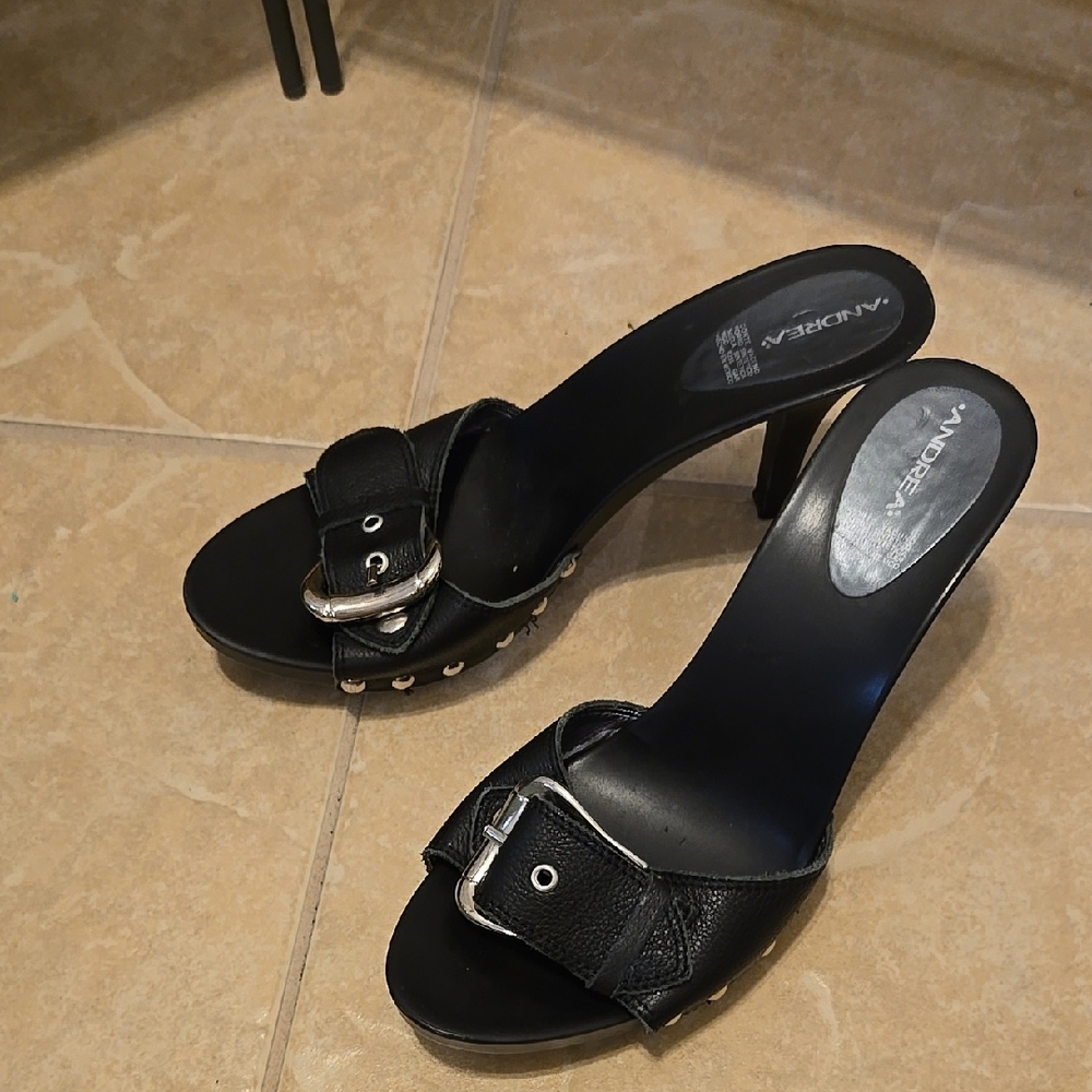 Andrea Assous Black Women's Heeled Sandals
